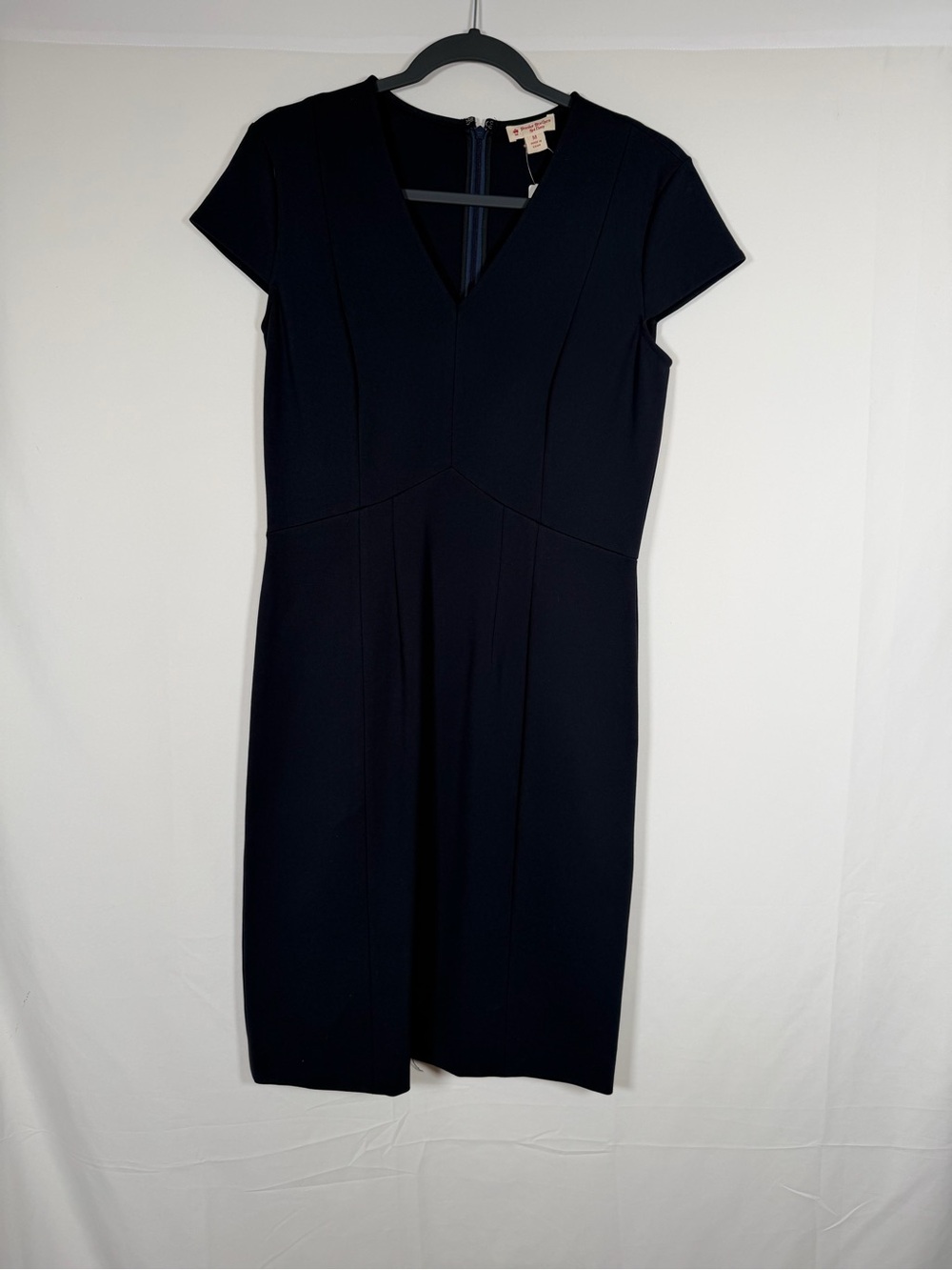 NWT Brooks Brothers Red Fleece Navy cap sleeve sheath dress